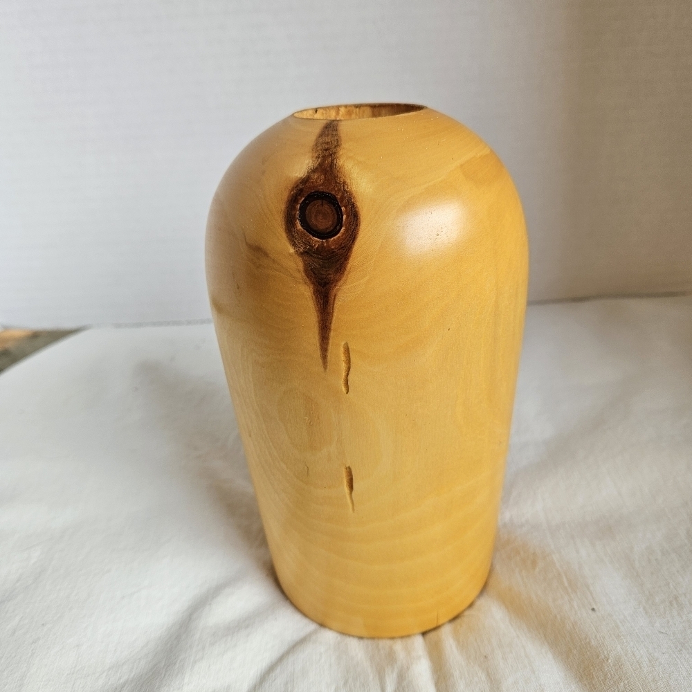 Vintage Brian Hoffos Hand-carved Candle Holder
